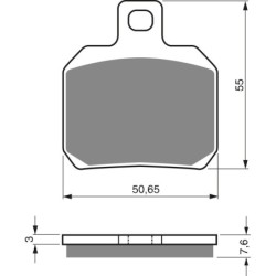 Plaquettes de frein Ducati Multistrada 1000 DS S Arrière 61340871A - EBC FA266 - Raven 100-152