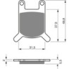 Plaquettes de frein Malaguti Fifty 40 Chopper Avant Nc - EBC FA50 - Raven 100-159