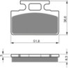Plaquettes de frein Kymco Zap 50  Avant Nc - EBC FA151 - Raven 100-161
