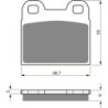 Plaquettes de frein Bmw R45 450 N 1 disque (etrier ATE) Avant 34112301359 - EBC FA57 - Raven 100-166
