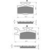 Plaquettes de frein Suzuki RM 65  Avant K4308-21242 - EBC FA302 - Raven 100-167