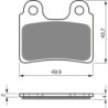 Plaquettes de frein Sherco 2.5 250  Avant Nc - EBC FA303 - Raven 100-168