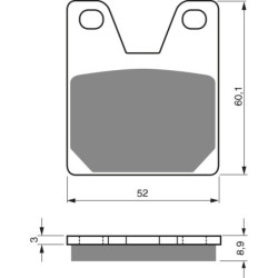 Plaquettes de frein Yamaha YZF R1  Arrière 5FL-W0046-50-00 - EBC FA267 - Raven 100-169