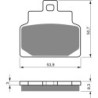 Plaquettes de frein Aprilia Leonardo 125  Avant ou Arrière 8213462 - EBC FA301 - Raven 100-170