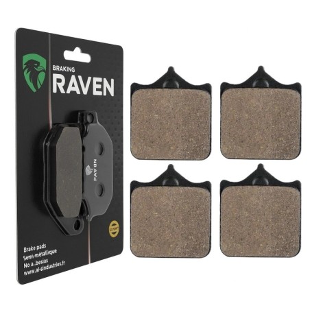 Plaquettes de frein Benelli Century Racer 1130 TNT Av Ga ou Av Dr Nc - EBC FA322/4HH - Raven 100-177
