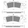 Plaquettes de frein Honda ST 1100 Pan European Avec ABS Av Ga ou Dr 06455-MBT-611 - EBC FA261 - Raven 100-178