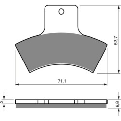 Plaquettes de frein Quadzilla QS 320 E Arrière Nc - EBC FA270 - Raven 100-179