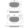 Plaquettes de frein Sym HD 125  Avant Nc - EBC FA305 - Raven 100-183