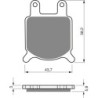 Plaquettes de frein Garelli TSR 125  Avant Nc - EBC FA76 - Raven 100-184
