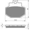 Plaquettes de frein Gilera DNA 125  Arrière Nc - EBC FA321 - Raven 100-186