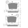 Plaquettes de frein Ktm XC 150  Arrière 54813090100 - EBC FA368 - Raven 100-191