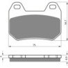 Plaquettes de frein Bmw R 1200 CL  Arrière 34217680374 34212333337 - EBC FA304 - Raven 100-195