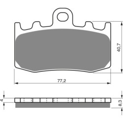 Plaquettes de frein Bmw R 1100 S (Non ABS) Av Ga ou Av Dr 34117660448 - EBC FA335HH - Raven 100-196