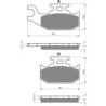 Plaquettes de frein Can-am Traxter 500 XL Max Av Dr ou Ar Nc - EBC FA317 - Raven 100-205