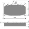Plaquettes de frein Suzuki VL 1500 Intruder LC  Arrière 69100-10820 - EBC FA366 - Raven 100-206