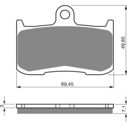 Plaquettes de frein Suzuki GSX-8R  Av Ga ou Av Dr 59100-23830 - EBC FA347 - Raven 100-207