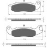 Plaquettes de frein Honda Dax 125  Avant Nc - EBC FA375 - Raven 100-210