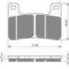 Plaquettes de frein Kawasaki Versys 1000 SE  Av Ga ou Av Dr 43082-0206 - EBC FA379 - Raven 100-213