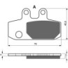 Plaquettes de frein Moto-guzzi V7 850 stone Arrière 5LV-W0046-50 - EBC FA348 - Raven 100-223