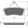 Plaquettes de frein Arctic-cat Bear Cat 454 2x4 4x4 Ar, Av Ga ou Av Dr 0402-494 - EBC FA271 - Raven 100-232