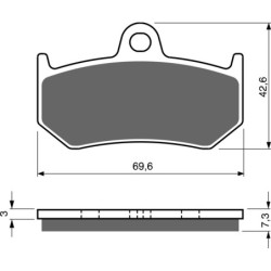 Plaquettes de frein Mv-agusta F4 998 R RR Corsa Corta Arrière Nc - EBC FA320 - Raven 100-235