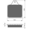 Plaquettes de frein Polaris Big Boss 400 L 6X6 Frein parking 2200806 2200807 - EBC FA273R - Raven 100-236