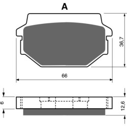 Plaquettes de frein Sym Husky 125  Avant 45105-N02-001-A - EBC FA297 - Raven 100-237