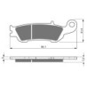 Plaquettes de frein Yamaha YZF 450X  Avant B29-25805-00-00 - EBC FA450 TT - Raven 100-248