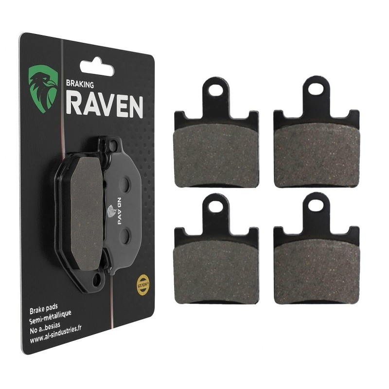 Plaquettes de frein Kawasaki Ninja ZX-6R 600  Av Ga ou Dr 43082-0112 - EBC FA417/4HH - Raven 100-249