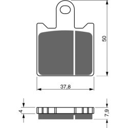 Plaquettes de frein Kawasaki Z 750 R Av Ga ou Av Dr 43082-0053 - EBC FA417/4HH - Raven 100-249