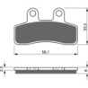 Plaquettes de frein Quadzilla WK 140  Av Ga ou Av Dr Nc - EBC FA448 - Raven 100-250