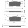 Plaquettes de frein Yamaha Kodiak 700  Avant droit 4D3-W0045-10 - EBC FA444 - Raven 100-253