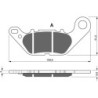 Plaquettes de frein Yamaha X-Max 125 ABS  Avant 5D9-W0045-01 - EBC FA464 - Raven 100-264