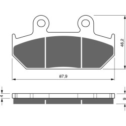 Plaquettes de frein Suzuki Burgman 400 AN  Arrière 69100-10860 - EBC SFA412 - Raven 100-265