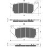 Plaquettes de frein Harley-davidson Sportster Seventy-Two XL1200V Avant 42831-04 - EBC FA381 - Raven 100-272