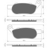 Plaquettes de frein Harley-davidson Dyna Street Bob FXDB Arrière 42298-08 - EBC FA458HH - Raven 100-273