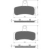 Plaquettes de frein Harley-davidson Dyna Street Bob FXDBP Avant 44082-08 - EBC FA457HH - Raven 100-275