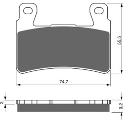 Plaquettes de frein Harley-davidson Softail Slim S 1801 FLSS Avant Nc - EBC FA296HH - Raven 100-279