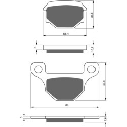 Plaquettes de frein Tgb Sport 302  Avant Nc - EBC FA93 - Raven 100-289