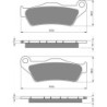 Plaquettes de frein Bmw R 1150 GS Adventure  Arrière 34212335465 - EBC FA363 - Raven 100-292