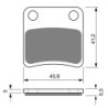 Plaquettes de frein Honda NC 700 X  Frein parking Nc - EBC SFA257/2 - Raven 100-303