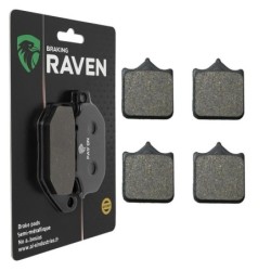 Plaquettes de frein Triumph Daytona 765 Moto 2 Arrière T2025247 - EBC FA604/4HH - Raven 100-304