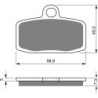 Plaquettes de frein Ktm Freeride 350 F Avant 93813030044 - EBC FA612 - Raven 100-307