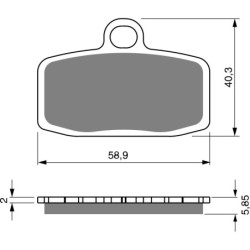 Plaquettes de frein Gas-Gas TXT 280 Pro Racing Avant Nc - EBC Nc - Raven 100-308