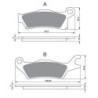 Plaquettes de frein Can-am Outlander 450 L EFi & Max Avant Gauche 705601015 - EBC FA618 - Raven 100-309