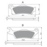 Plaquettes de frein Can-am Outlander 450 L EFi & Max Arrière 705601014 - EBC FA617 - Raven 100-310