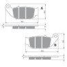 Plaquettes de frein Benelli TNT 135  Arrière 610164810 - EBC FA629TT - Raven 100-311