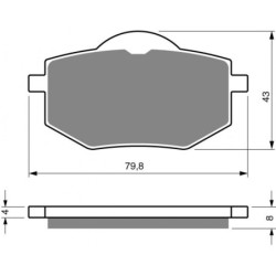 Plaquettes de frein Yamaha XV 535 Virago Avant 3JB-W0045-00 - EBC FA136 - Raven 100-322