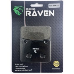 Plaquettes de frein Sym Maxsym 400 I (Inc ABS) Av Ga ou Av Dr 45135-L4A300 - EBC SFA627 - Raven 100-331
