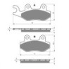 Plaquettes de frein Kymco Agility 50 City+ R10 R12 RS Avant Nc - EBC FA228 - Raven 100-334